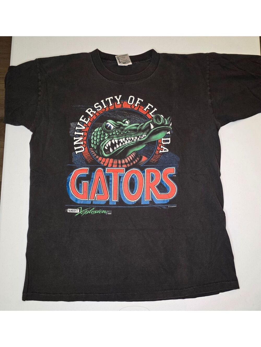 1991 NCAA University Of Florida Gators Single Stitch Tee